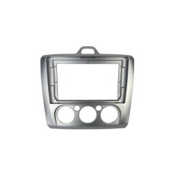 Rama adaptor navigatie 9" cu cablaj si CANBUS pentru Ford Focus II 2004-2011, gri (AC manual)