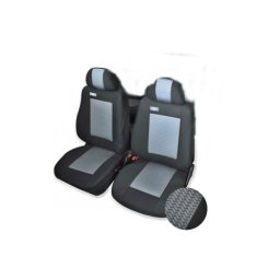 Huse scaun camion MAN, set 2 piese, negru/gri FLEX, prindere cu cleme