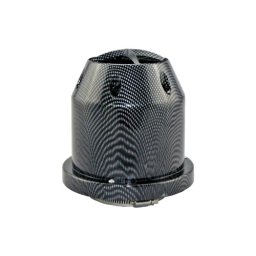 Filtru aer tuning universal cu carcasa tip carbon, diametru racord 85 mm