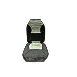 Set 2 huse scaune auto fata pufoase, universale, Negru-Gri/Negru-Albastru