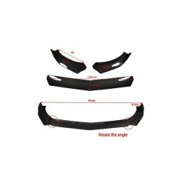 Prelungire bara fata universala din ABS, spoiler negru lucios 181 cm (UNIV-014D)