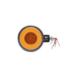 Lampa gabarit LED portocalie tip neon sub oglinda camion, 12–24V, M10 (FR-0332)