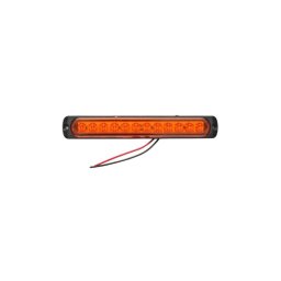 Lampa semnalizare dinamica LED portocalie 12–24V, 12 LED, 190×30 mm (FR-1379)