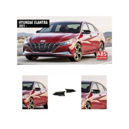 Capace oglinda tip Batman negru lucios pentru Hyundai Elantra 2021+ cu semnalizare