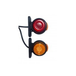 Lampa gabarit laterala auto LED Neon 12–24V, rosu/portocaliu, Cod 202017-SK