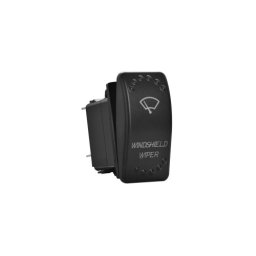 Intrerupator buton tip Rocket JB7 cu martor luminos, 12V/24V, 5 pini
