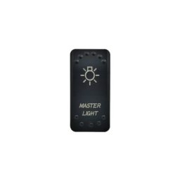 Intrerupator buton tip Rocket JB3 cu martor luminos, 5 pini, 12V/24V