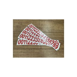 Set abtibilduri autoadezive pentru numar de telefon, 16 cifre/folie, TZ-123