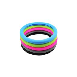 Husa volan din silicon marimea M (38 cm), antiderapanta, culori diverse - S01