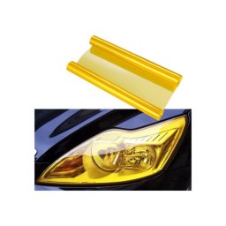 Folie TPH galbena pentru protectie faruri si stopuri, auto-regeneranta, 60x60 cm