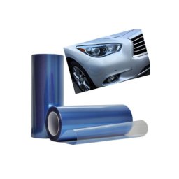 Folie protectie faruri si stopuri TPH albastra Premium, auto-regenerare, 0,6 m x 10 m