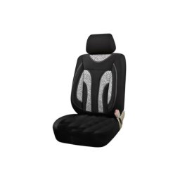 Set huse scaun auto universale fata 1+1, negru cu insertii gri, OEM