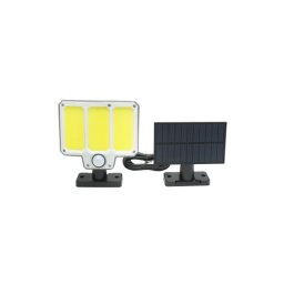 Lampa LED cu panou solar, telecomanda si baterie 1500mAh, IP65, 210 LED