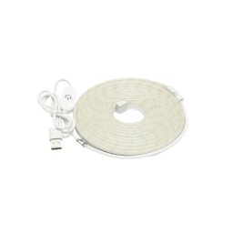 Banda LED USB 5V 3m IP65, lumina alb rece 6500K, Breckner BK79095