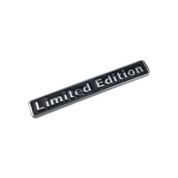 Emblema auto metalica Limited Edition din aluminiu, crom-negru, 22 x 2,7 cm