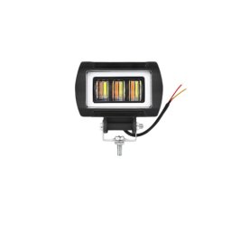 Proiector LED 1000lm cu Angel Eyes DRL alb, 12–24V, IP67 (ZC-3WY-1)