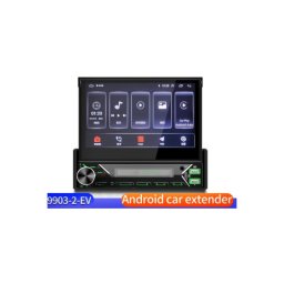 Radio auto 1DIN Android cu ecran retractabil 7” 2GB/32GB, CarPlay