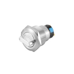 Buton din aluminiu 12V, 19 mm, tip cheie, pentru panou, cod TLB92
