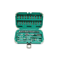Trusa chei tubulare 46 piese cu clichet 1/4, Torx si Hex, Breckner BK80653