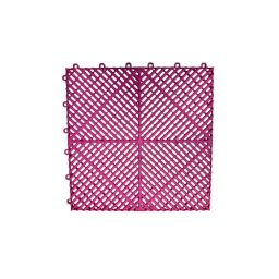 Pardoseala modulara ventilata din PP 40x40x1,8 cm, pentru garaj trafic intens, Magenta