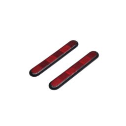 Set 2 reflectoare dreptunghiulare rosii autoadezive 170x33 mm FS-1861