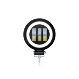 Proiector LED auto 30W cu Angel Eyes DRL, lumina alba, 12-24V (ZC-4RO)