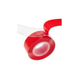 Banda dublu adeziva transparenta profesionala 30 mm x 3 m, detasabila