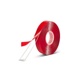 Banda dublu adeziva transparenta profesionala 10 mm x 3 m, rezistenta (CDT010)