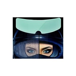 Folie protectie vizor casca moto 2 în 1, anti-aburire si anti-amprente (AHF23)