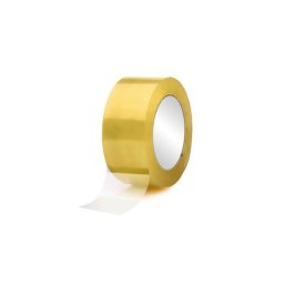 Banda adeziva transparenta tip scotch 45 mm x 275 m, pentru ambalare colete (PT030)