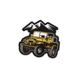 Abtibild autoadeziv cu masina off-road, 9x8 cm, model XS-05