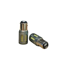 Set 2 becuri LED BAY15D 1157 Canbus, 2 faze, alb 1000 lm, 12-24V