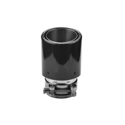 Ornament toba evacuare cu carcasa carbon lucios, intrare 6,3 cm (O89-63L)
