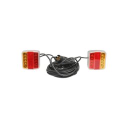 Set lampi LED magnetice pentru remorca 12V, mufa 7 pini, cablu 7,5 m (BK69079)