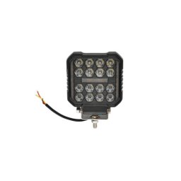 Proiector LED patrat 48W cu DRL alb/galben, 9–80V, carcasa aluminiu IP67