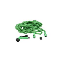 Furtun de gradina extensibil din latex 10–30 m cu pistol 7 functii si accesorii