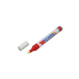 Marker vopsea rosu pe baza de ulei, impermeabil, uscare rapida, varf 2–3 mm (DISPK40)