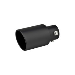 Ornament toba universal din inox, negru mat, 76 mm, prindere cu surub (M81)
