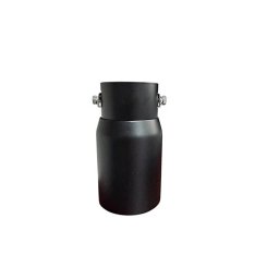 Ornament toba universal negru mat din inox, montaj cu colier – Cod M84