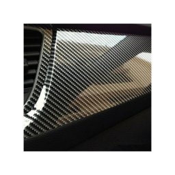 Folie auto autocolanta PET Premium carbon negru 1,52 x 18 m, anti-bule