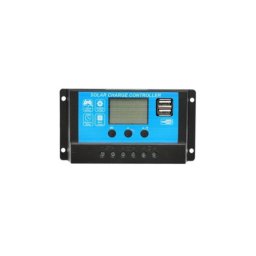 Regulator încarcare solar 10A 12/24V cu 2 porturi USB, protectii baterie (BK87430)