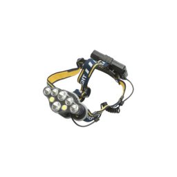 Lanterna frontala Crownman cu 8 LED-uri, 3 moduri, acumulator 2200mAh, încarcare USB (DISUF01)