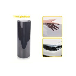 Folie PPF TPU premium pentru faruri si stopuri, 7.5 mil Light Black, rola 0.6x15 m (TU001)