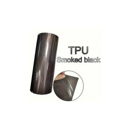 Folie protectie faruri si stopuri PPF TPU 7.5 mil fumuriu smoky black 60x60 cm