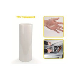 Folie PPF TPU premium pentru faruri si stopuri, 7.5 mil, transparenta, 60x60 cm