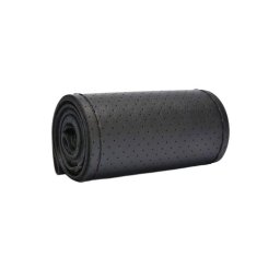 Husa volan premium din piele naturala bovina, perforata, marimea M (38 cm) BOV-1463