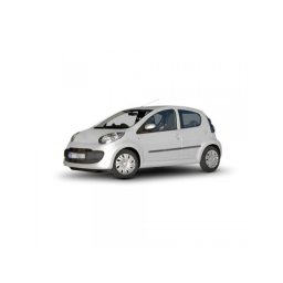 Set 4 bandouri protectie usi pentru Citroen C1 5D (2005–2011), negru satinat