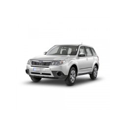 Set 4 bandouri protectie usi pentru Subaru Forester 2008-2010, negru satinat