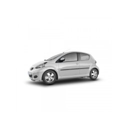 Set 4 bandouri protectie usi pentru Toyota Aygo Hatchback 2005-2013, negru satinat