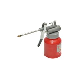 Pompita de ulei metalica rosie 250 ml, manuala cu duza flexibila (DISRK96)